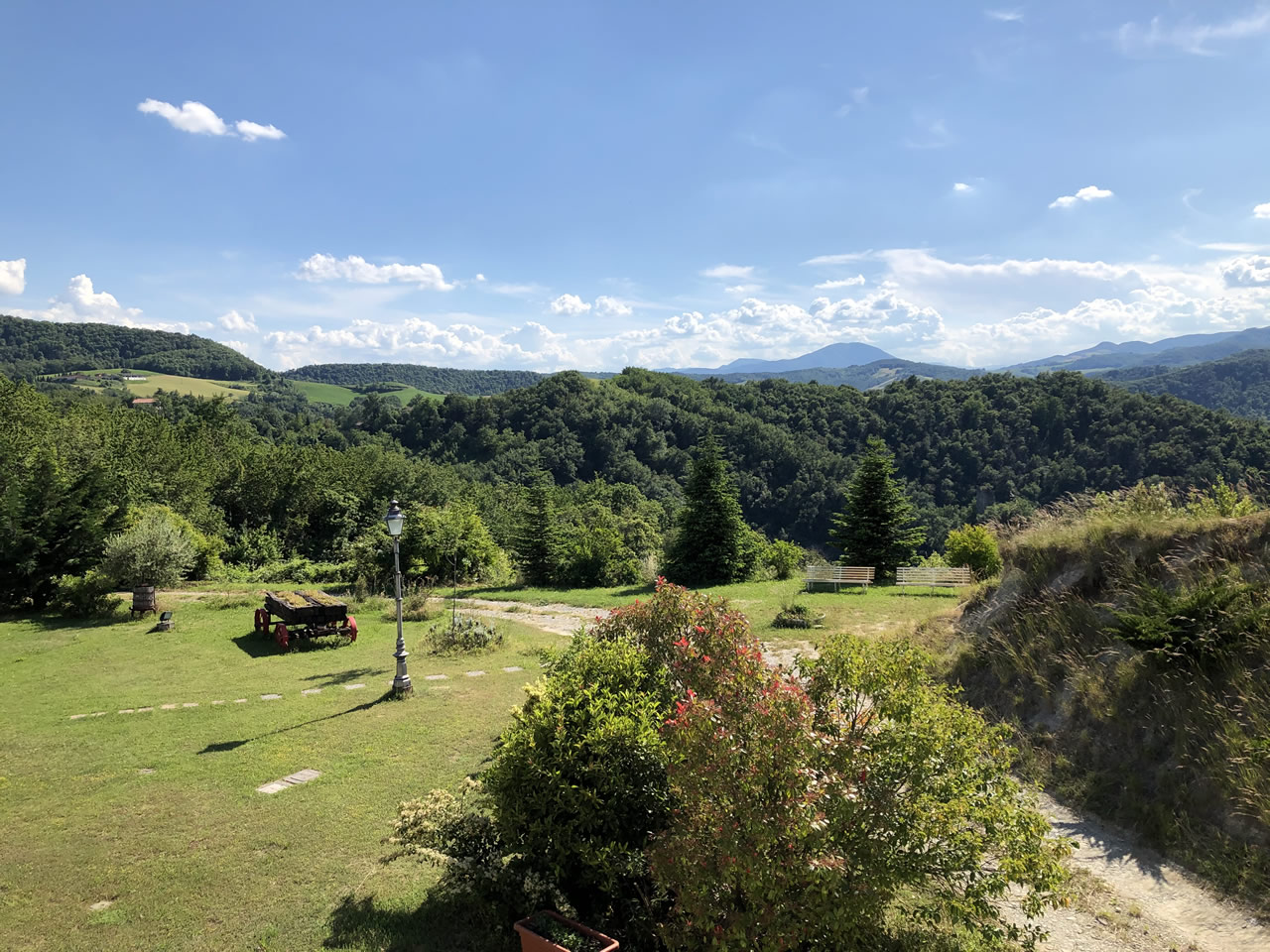 Panorama sulle colline parmensi